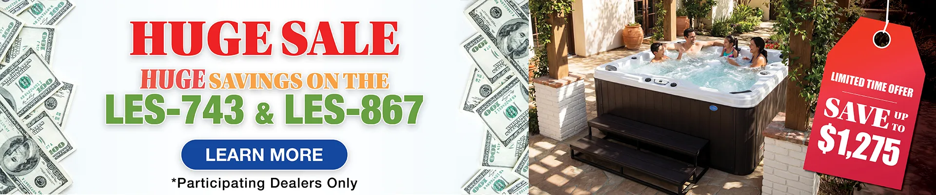 Calspas hot tub being used in a family setting - Brownsville